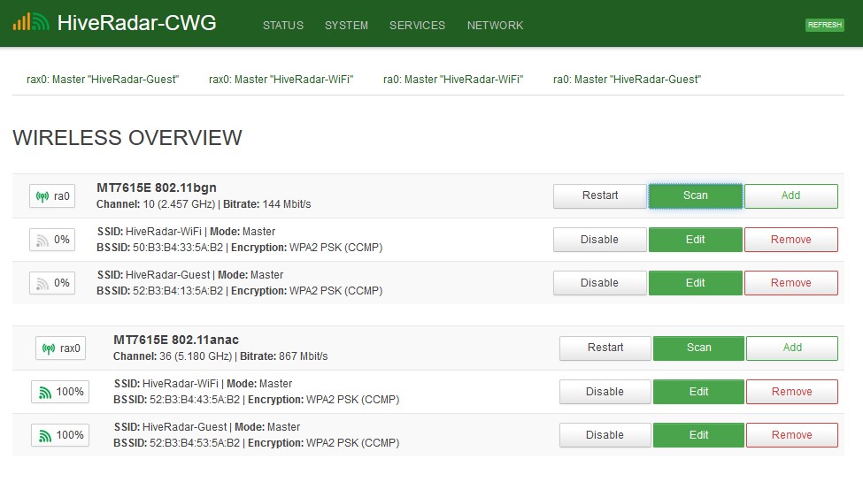 Scan for WiFi Relay Client Connection